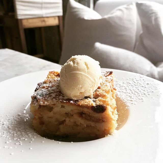The doctor said I should eat more dessert. Also, I&rsquo;m calling myself &ldquo;the doctor&rdquo; now. 👩&zwj;⚕️👩🏼&zwj;🍳😉White chocolate cherry bread pudding with vanilla ice cream #sweetlife #dessertfirst #celebratelife #loveliveshere #icecream #wintericecream #valentineweekend #breadpudding #pastrychef #appointmentsavailable #winterlove
